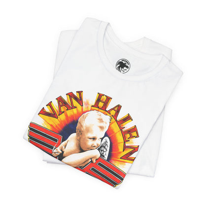 Van Halen (Replica 1984 Tour Shirt Front Design with Vintage Print Effect)