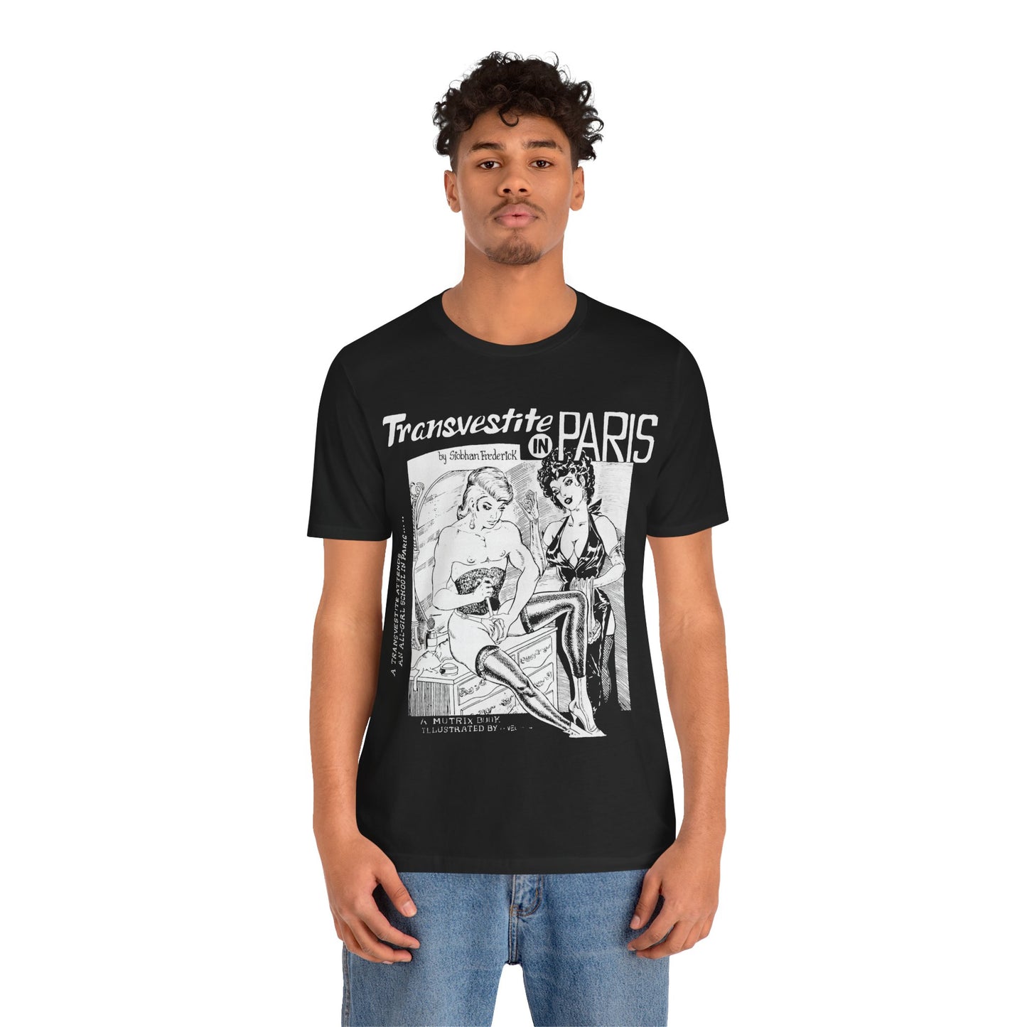 Transvestite in Paris (60's Gay Pulp Cover Artwork by Gene Bilbrew)