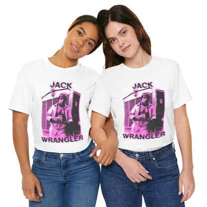 Jack Wrangler (Gay Adult Film Legend/Graphic with Vintage Print Effect)