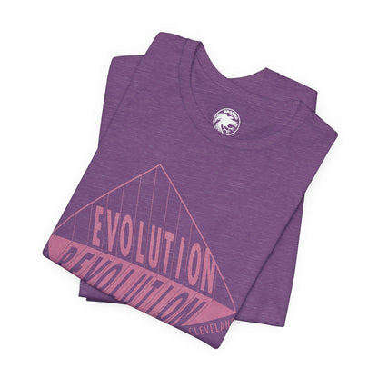 1992 Cleveland Pride (Replica Lesbian, Gay and Bi Pride Shirt/Cleveland Gay Pride/Evolution Revolution)