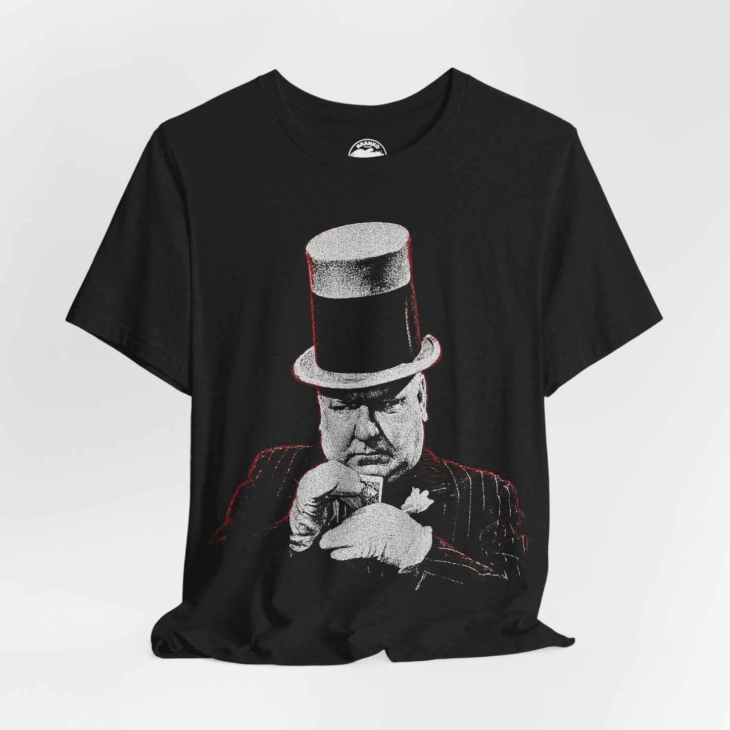 W.C. Fields (Playing Cards/Graphic with Vintage Rock Tee Effect)