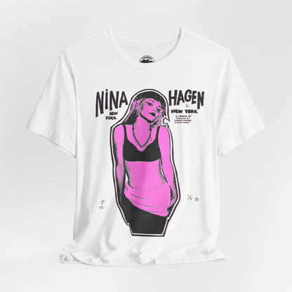 Nina Hagen (Replica New York New York Promo Tee with Vintage Punk Effect/Nina Hagen Shirt)