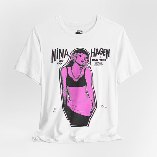 Nina Hagen (Replica New York New York Promo Tee with Vintage Punk Effect/Nina Hagen Shirt)