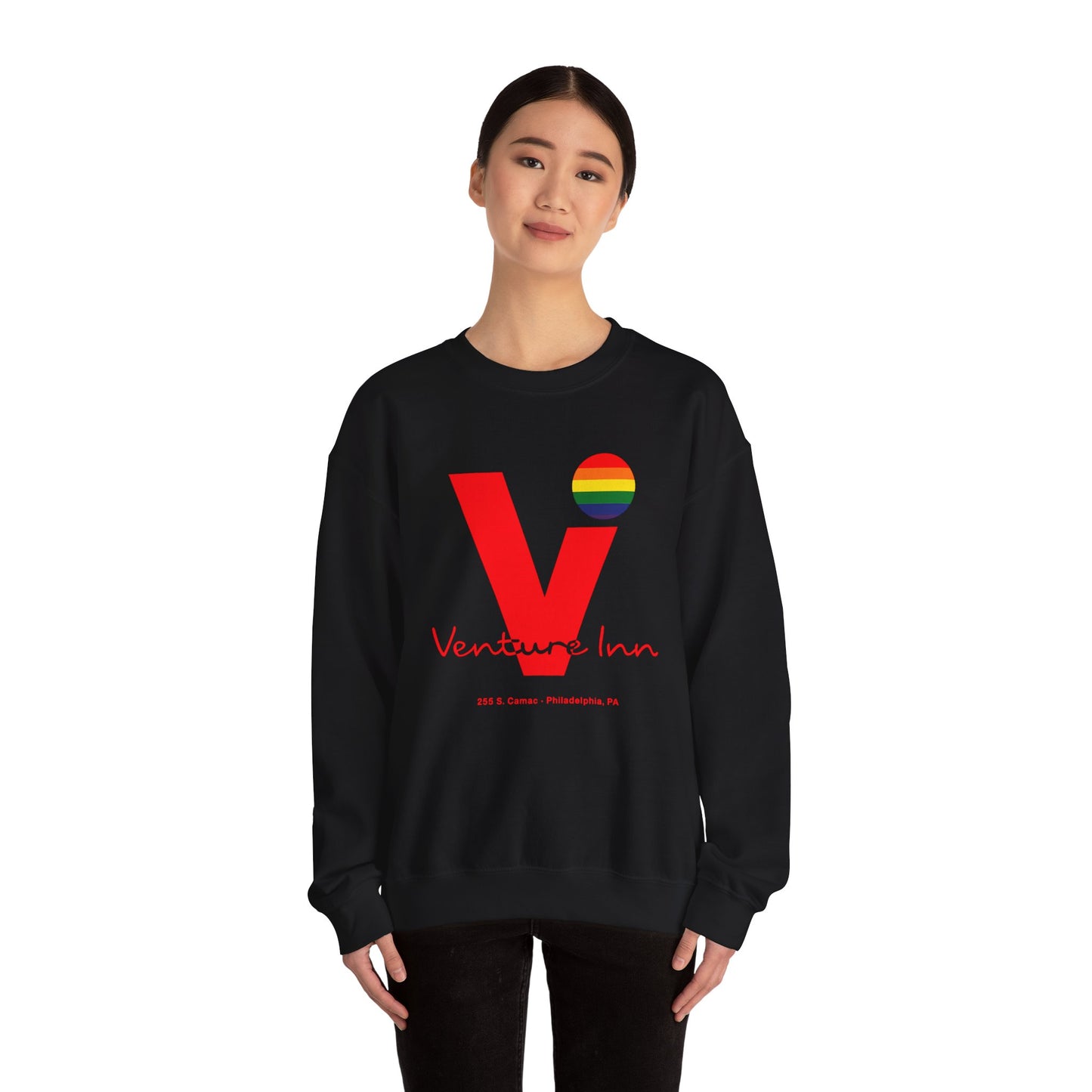 Venture Inn Sweatshirt (Philadelphia Gay Bar/1973-2016/90's Logo with Vintage Print Effect)