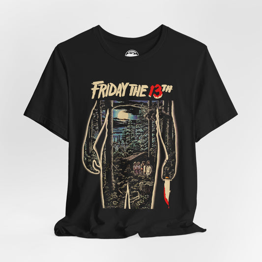 Friday the 13th (1980) — Part 1 (Oversized Promo Image with Vintage Print Effect)