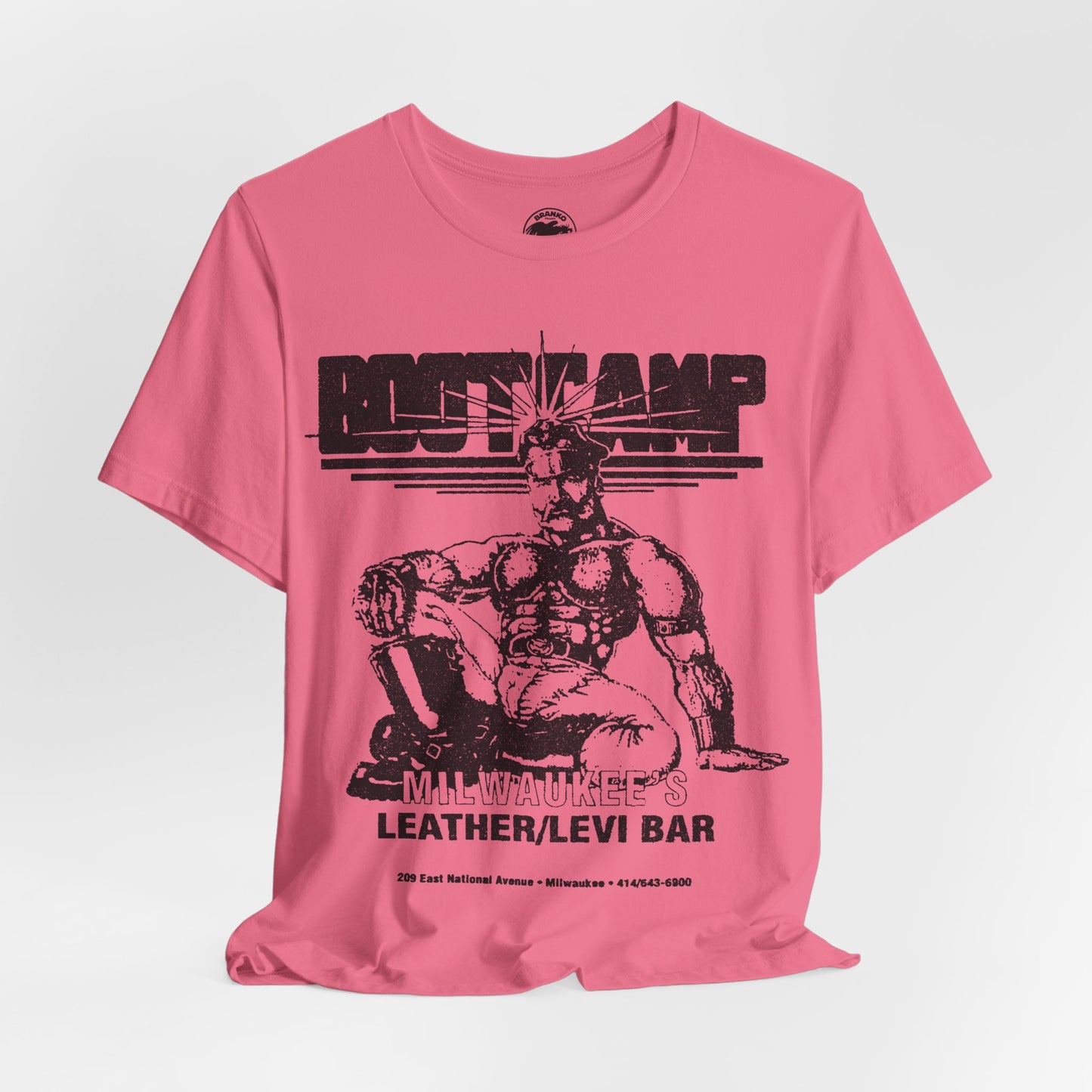 Boot Camp Saloon (Milwaukee Leather and Levi Bar/1984-2011/Early 90's Logo with Vintage Effect)