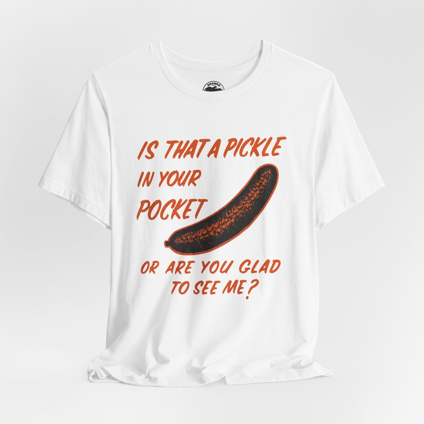 Is That a Pickle in Your Pocket... (Replica 70's Iron-On Transfer Graphic)