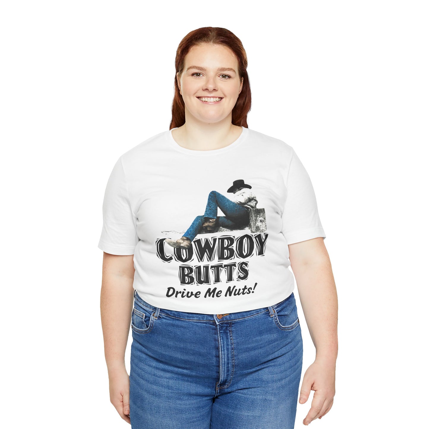 Cowboy Butts Drive Me Nuts! (Replica Novelty Tee/Gay Cowboy/1990s)