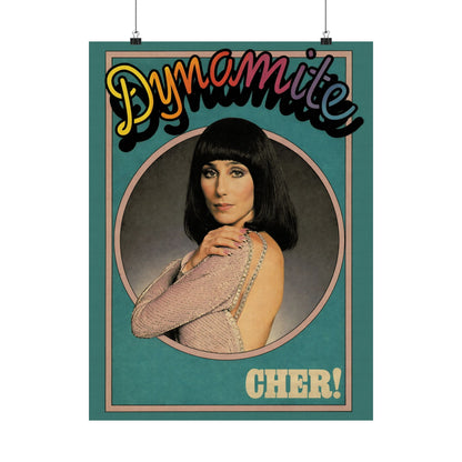 Cher (Dynamite Magazine Cover Poster/70's/Graphic with Vintage Print Effect)