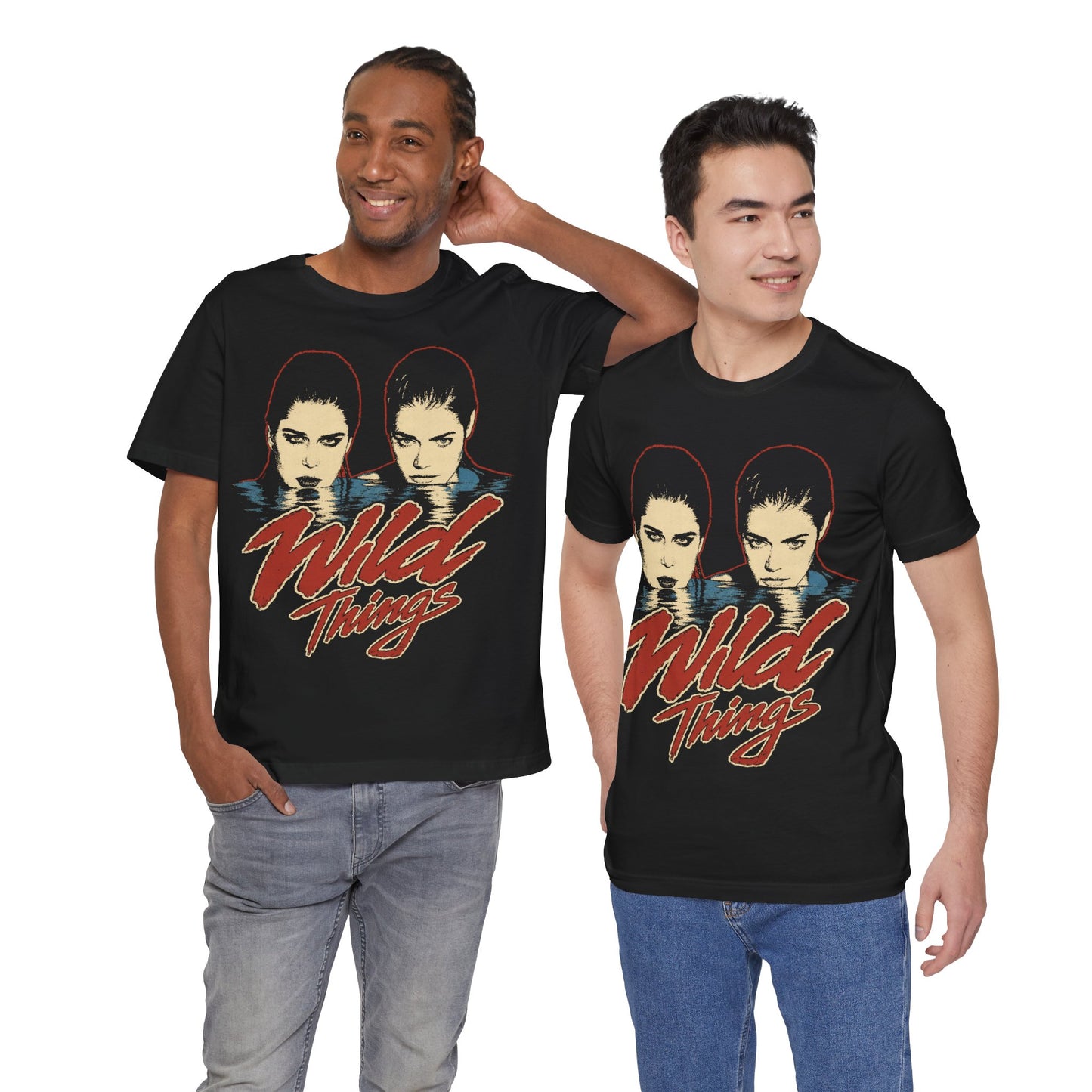 Wild Things (Rock Tee Style with Vintage Print Effect/Neve Campbell & Denise Richards/1998)