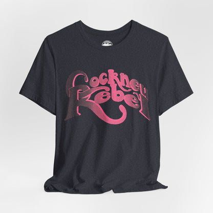 Cockney Rebel (Replica 70's Promo Shirt/Pink Graphic with Vintage Print Effect/Steve Harley & Cockney Rebel Shirt)