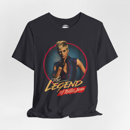 The Legend of Billie Jean Fair is Fair! (Graphic on Front and Slogan Back/Helen Slater/1985)
