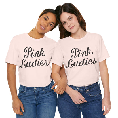 Pink Ladies (Grease Jacket Logo with Vintage Print Effect)