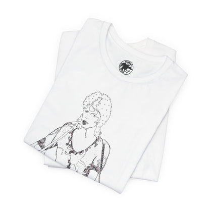 David Bowie (Ziggy Stardust Illustration from Spiders from Mars Tour/David Bowie Shirt)