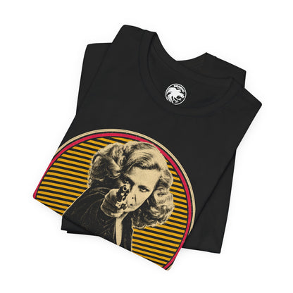 Gloria (Gena Rowlands/1980 Graphic Tee with Vintage Print Effect/John Cassavetes)