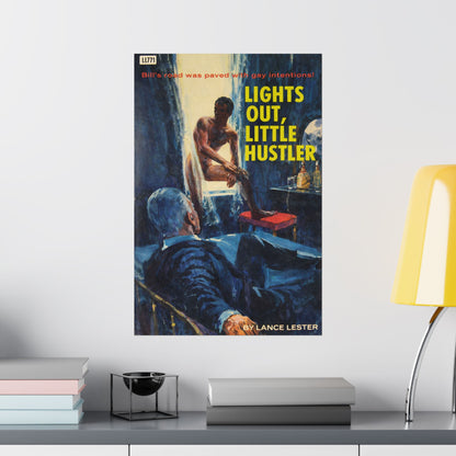 Lights Out, Little Hustler (60's Gay Pulp Novel Art Poster)