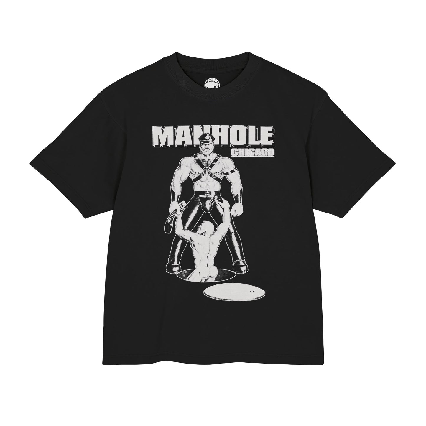 Manhole Chicago (Special Edition Boxy Heavy Tee/260 GSM/100% Combed Cotton)