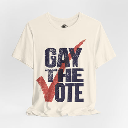 Gay the Vote (90's Rock the Vote Logo Reimagined)