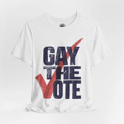 Gay the Vote (90's Rock the Vote Logo Reimagined)