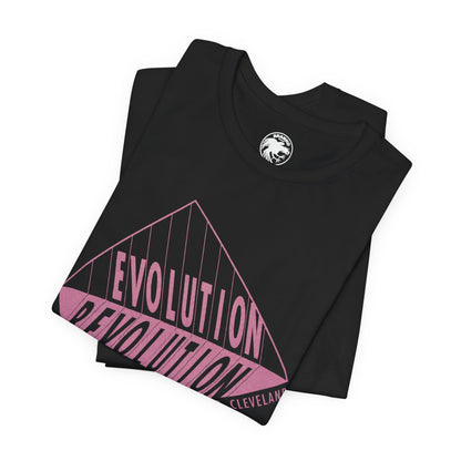 1992 Cleveland Pride (Replica Lesbian, Gay and Bi Pride Shirt/Cleveland Gay Pride/Evolution Revolution)