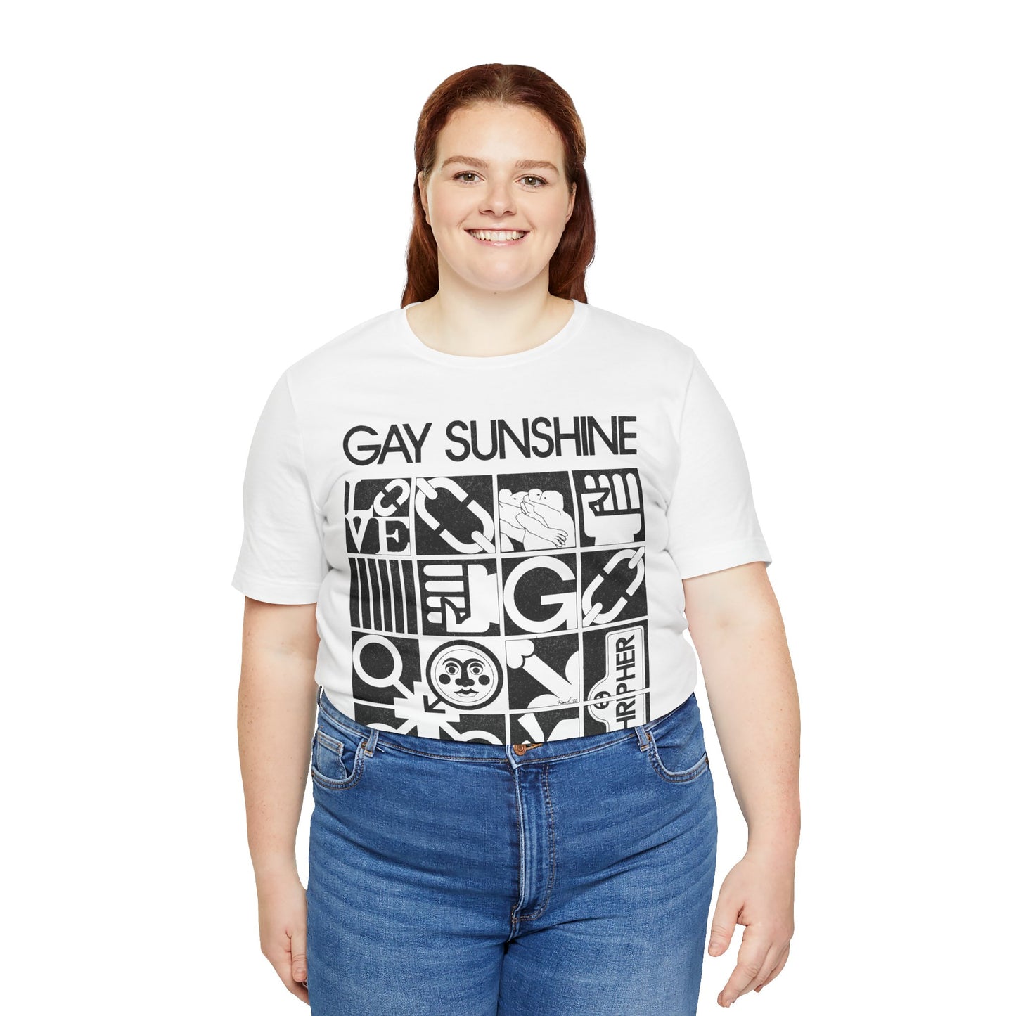 Gay Sunshine (Oversized Graphic with Vintage Print Effect/Gay Liberation Newspaper)