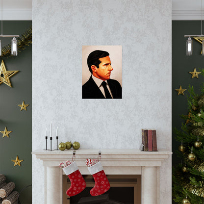 Michael Scott Portrait Poster (The Office Michael Scott/Steve Carrel/The Office Poster)