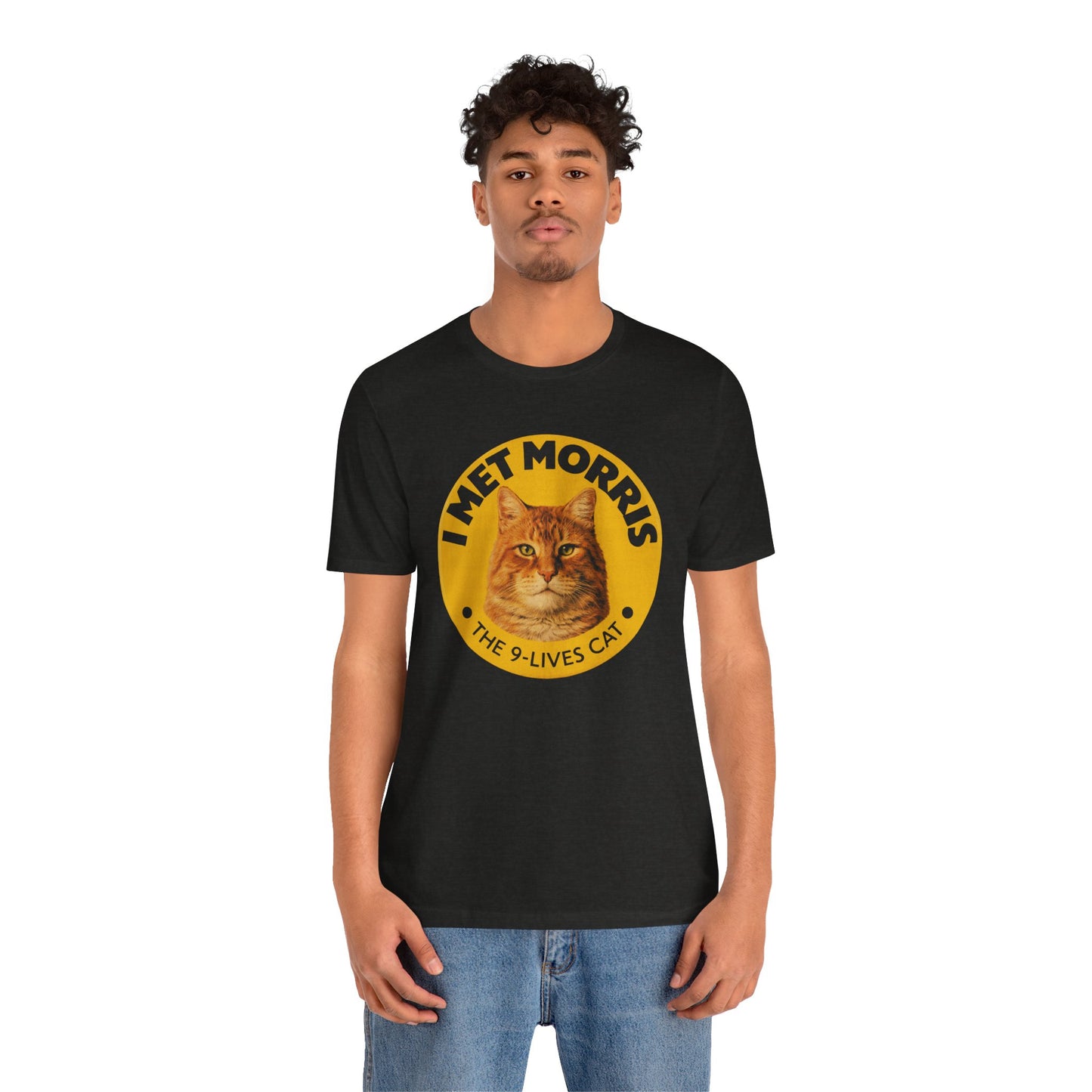 I Met Morris (Replica 80's 9 Lives Cat Food Souvenir Shirt/Morris the Cat Shirt)