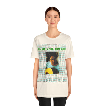 Norma Tanega (Oversized Walkin' My Cat Named Dog Graphic with Vintage Print Effect)