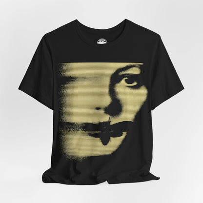 Silence of the Lambs (Large Graphic with Vintage Line Print Effect/Jodie Foster Shirt)