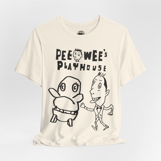Pee Wee's Playhouse (Replica 80's Fan Club Shirt/Pee Wee Herman and Chairry/Gary Panter)
