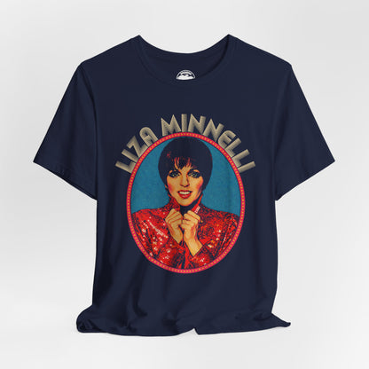 Liza Minnelli (Replica 70's Souvenir Shirt/Pop Art Style with Vintage Print Effect/Liza Minnelli Shirt)