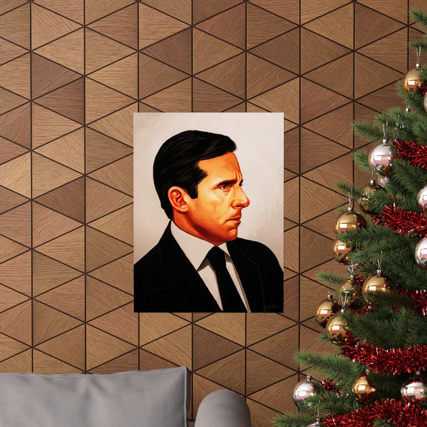 Michael Scott Portrait Poster (The Office Michael Scott/Steve Carrel/The Office Poster)