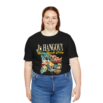 J’s Hangout New York City (NYC Gay Leather Bar/1970s–1980s/Replica Promo Shirt)