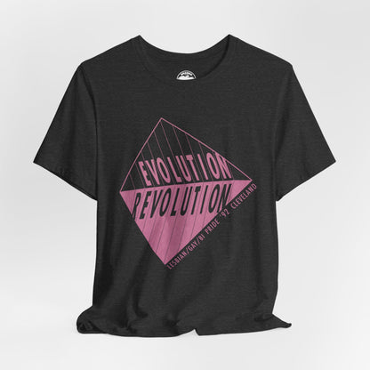 1992 Cleveland Pride (Replica Lesbian, Gay and Bi Pride Shirt/Cleveland Gay Pride/Evolution Revolution)