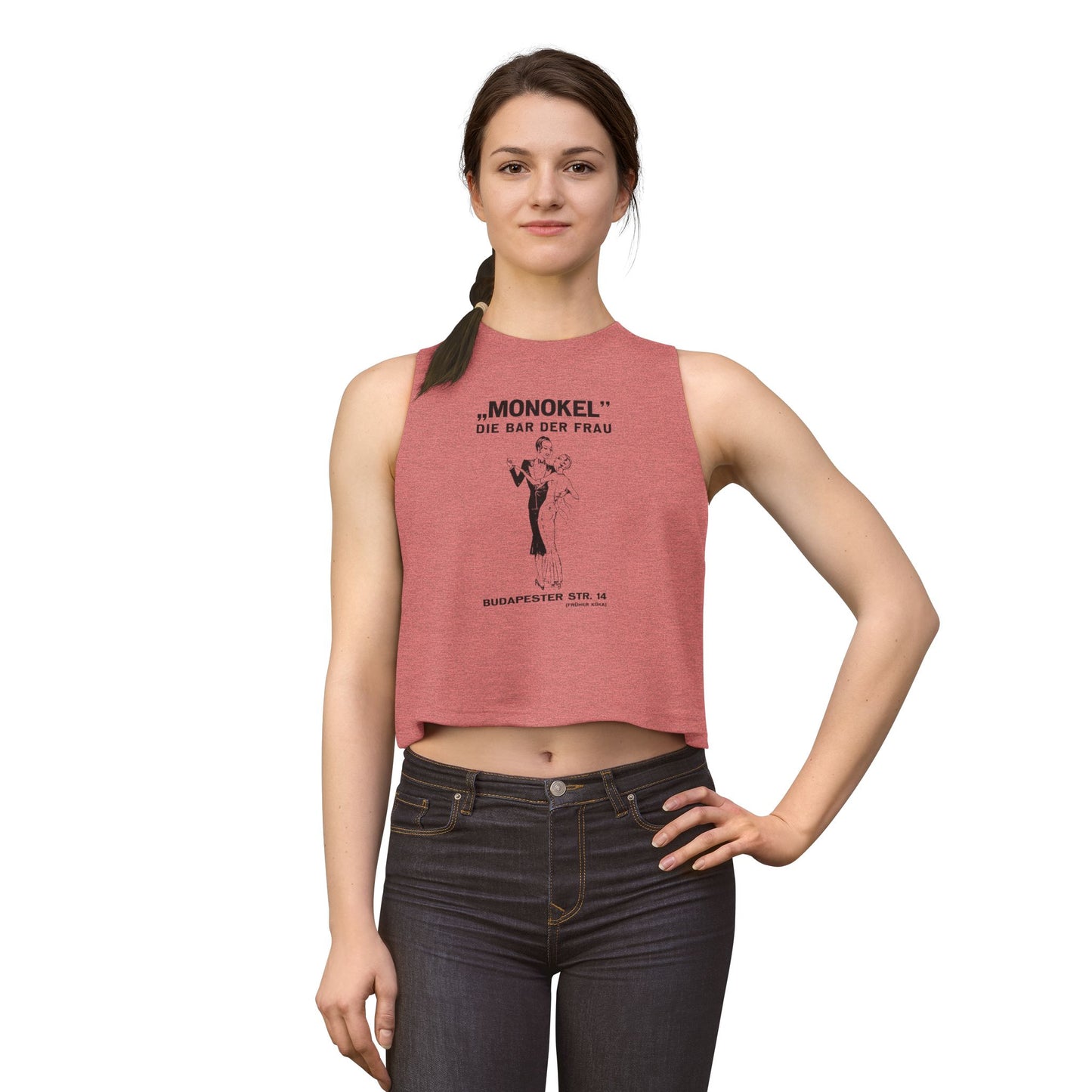 Monokel Crop Top(Early 1930's Berlin Germany Lesbian Bar/Closed by Nazis in 1933/Translation: Monocle The Women's Bar)