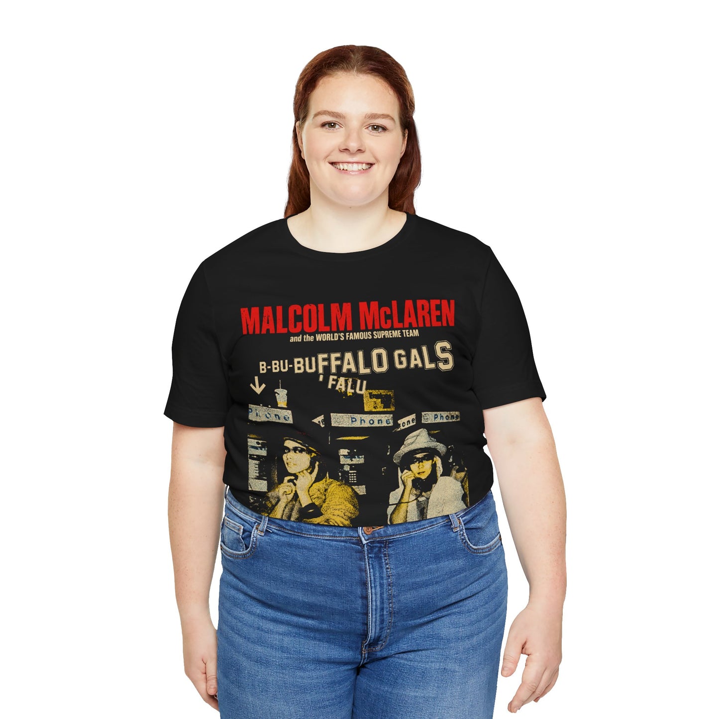Malcolm McLaren (Buffalo Gals Graphic with Vintage Print Effect)