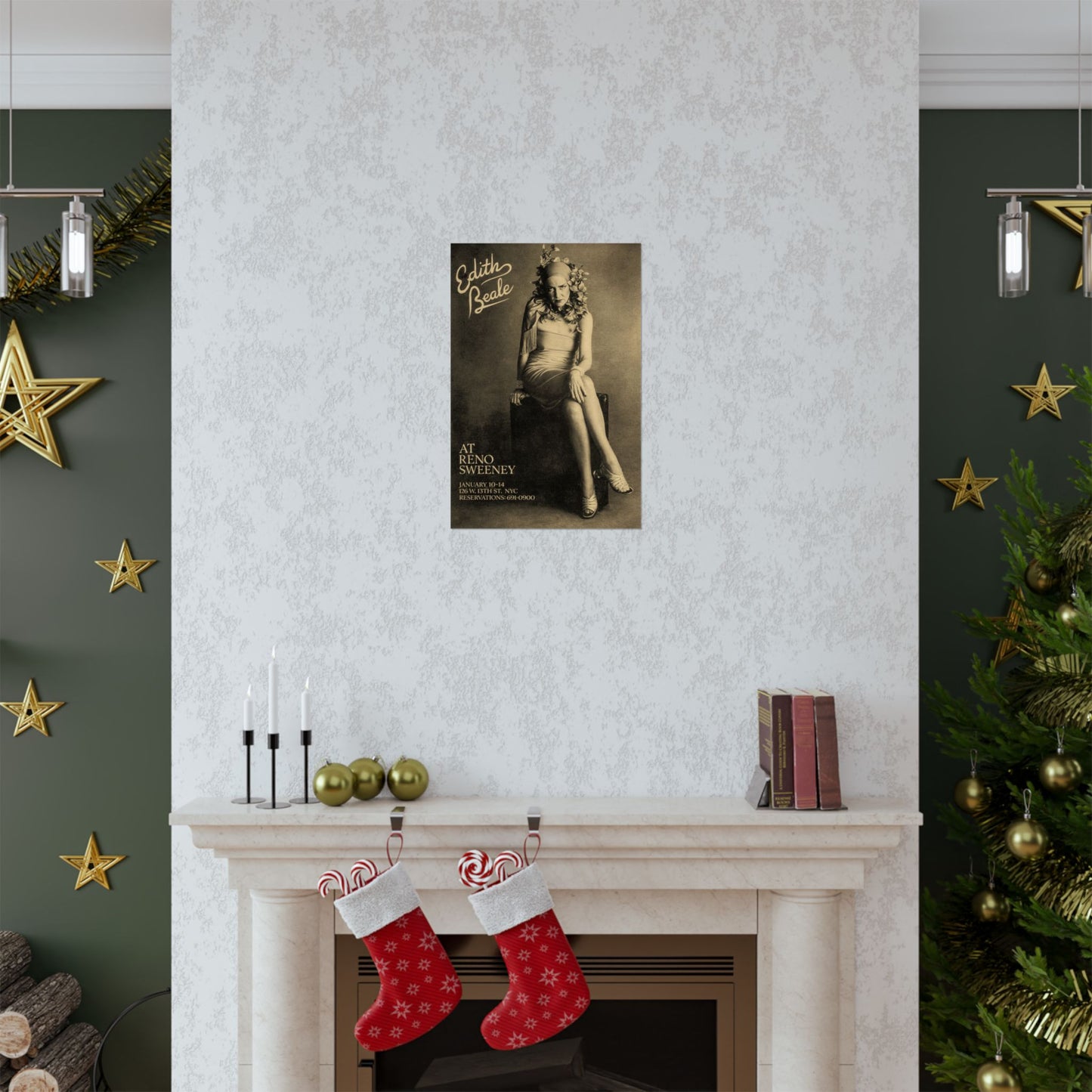 Edith Beale at Reno Sweeney Poster (Restored Reprint from 1978 Appearances)