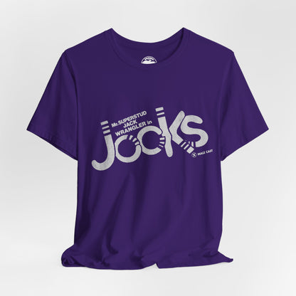 Jock's (Replica 70's Gay Adult Film Promo Tee/Jack Wrangler/70's Gay Porn)