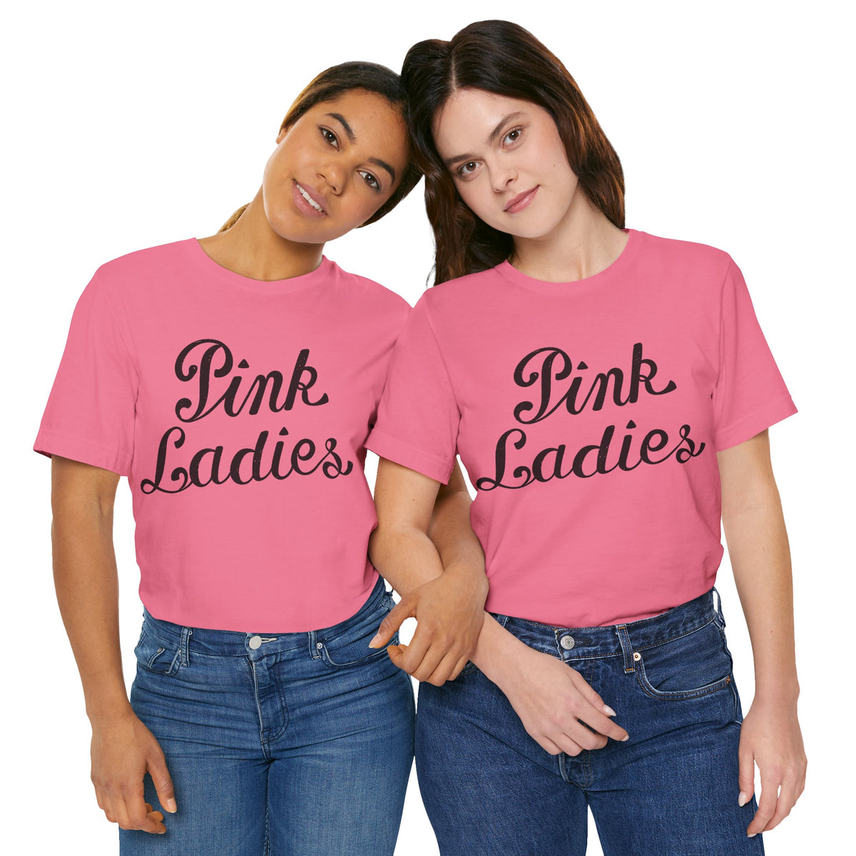 Pink Ladies (Grease Jacket Logo with Vintage Print Effect)