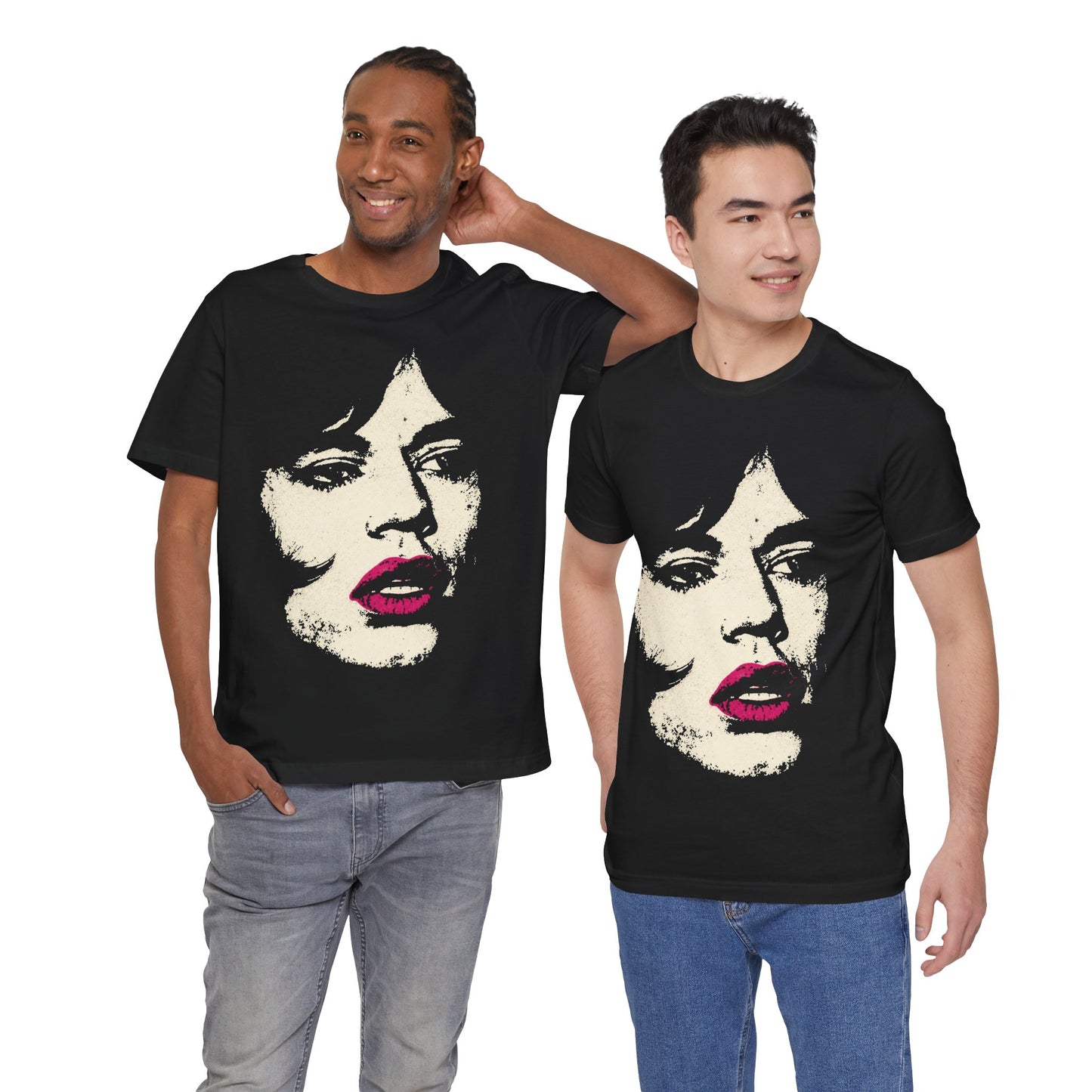 Mick Jagger Performance (Large Graphic with Vintage Print Effect)