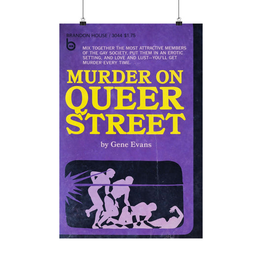 Murder on Queer Street (60's Gay Pulp Novel Art Poster)
