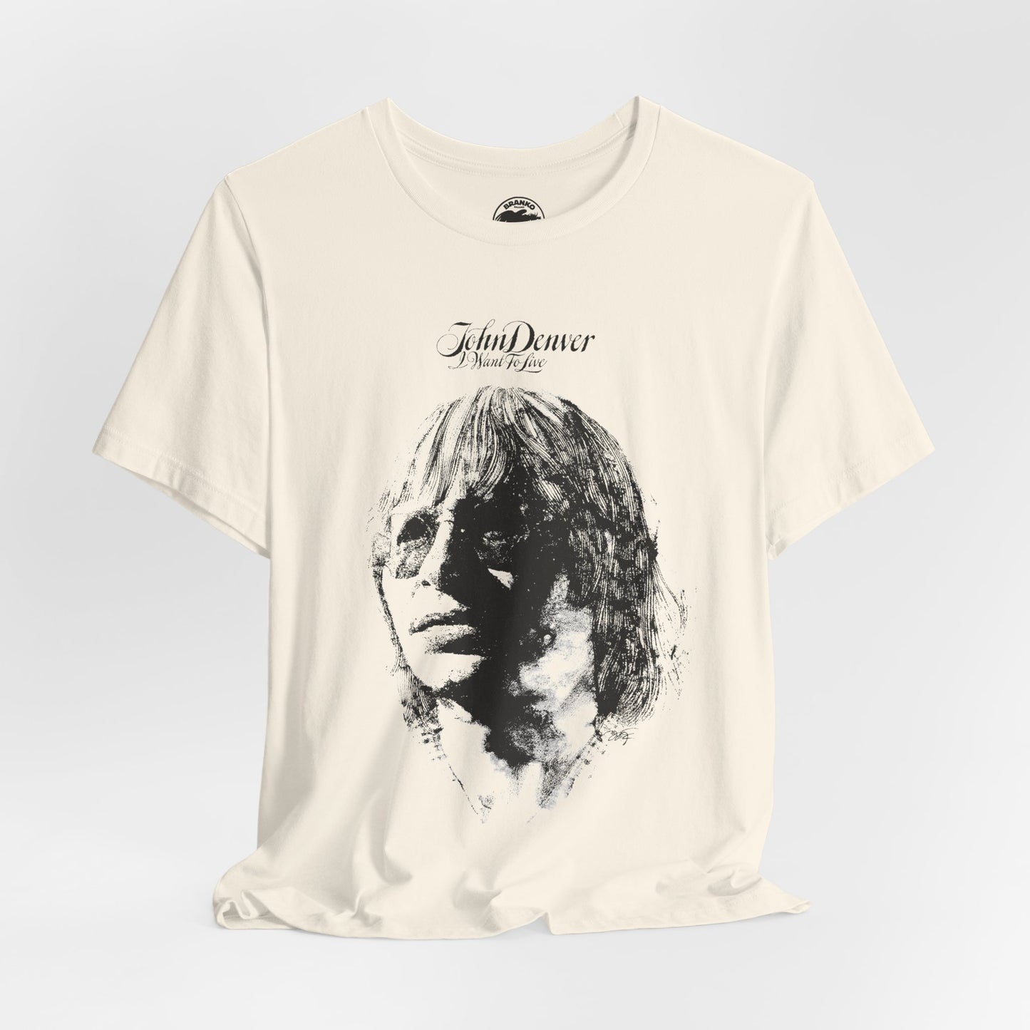John Denver (Oversized I Want to Live Graphic Promo Tee)