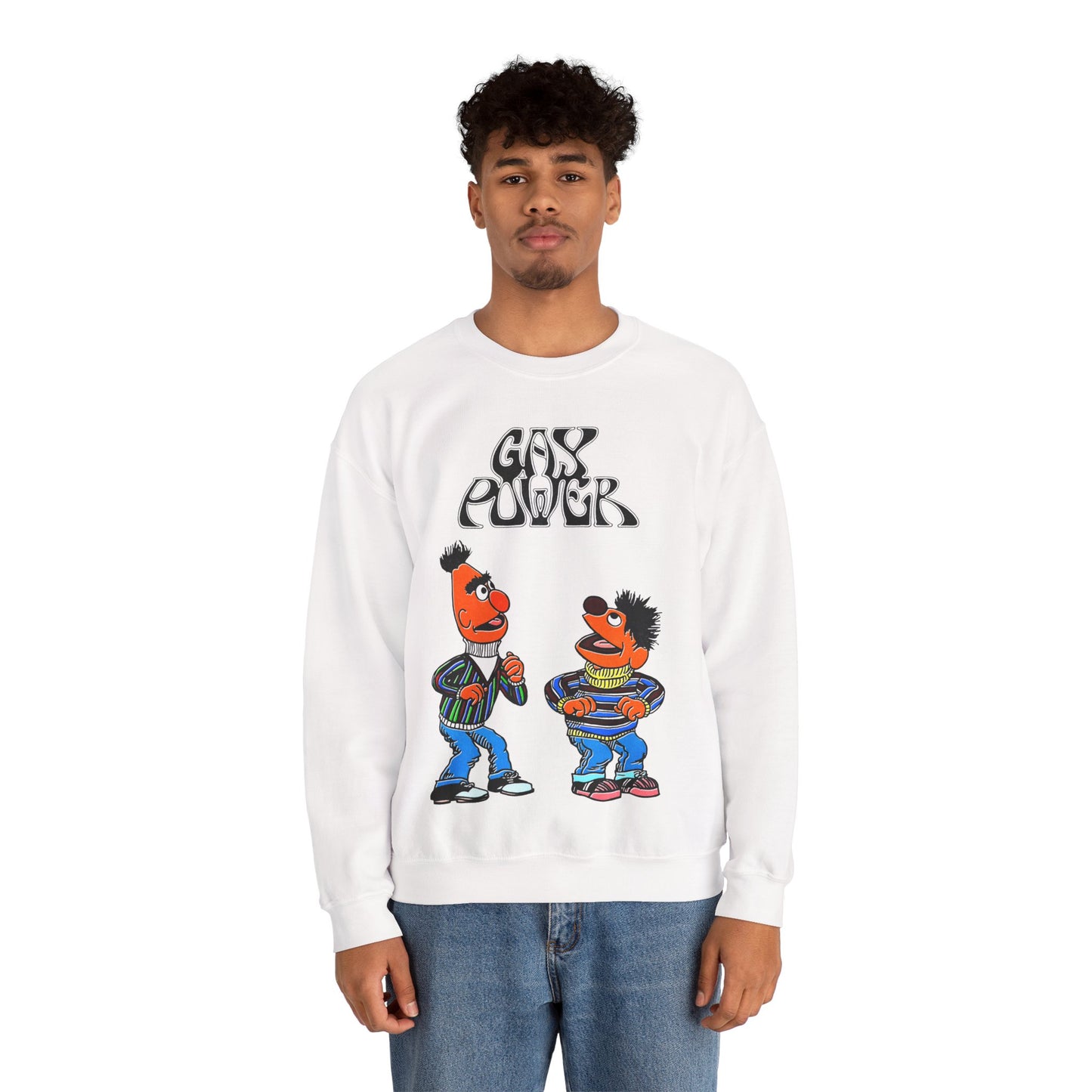 Gay Power Sweatshirt (Bert and Ernie Gay Shirt/Sesame Street Shirt)