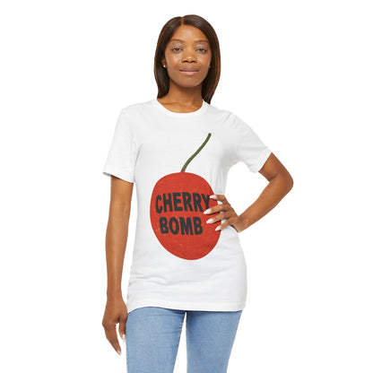 Cherry Bomb (Oversized Firecracker Graphic with Vintage Print Effect)