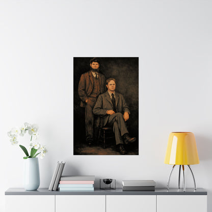 Dwight and Mose Portrait (The Office Dwight Schrute and Mose Portrait Reprint/Schrute Farms)