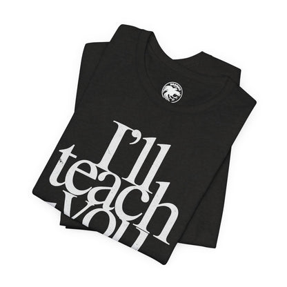 I'll teach you how to fuck. (Replica Madonna Sex Book Promo Graphic)