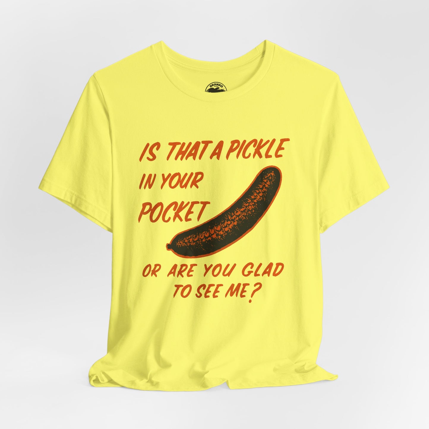 Is That a Pickle in Your Pocket... (Replica 70's Iron-On Transfer Graphic)