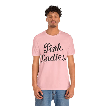Pink Ladies (Grease Jacket Logo with Vintage Print Effect)