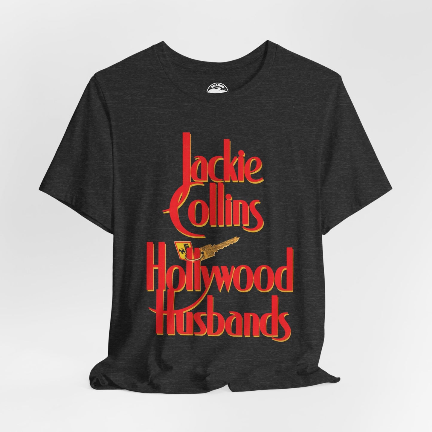 Hollywood Husbands (1986 Book Cover with Vintage Print Effect)