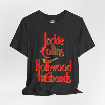 Hollywood Husbands (1986 Book Cover with Vintage Print Effect)